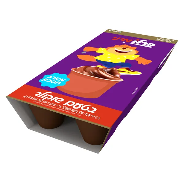 תנובה | 8×100 גרם קרלו מיני מעדן חלב בטעם שוקולד 1.5%