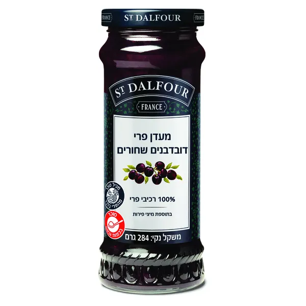 סנדלפור | 284 גרם מעדן דובדבנים שחורים ללא תוספת סוכר