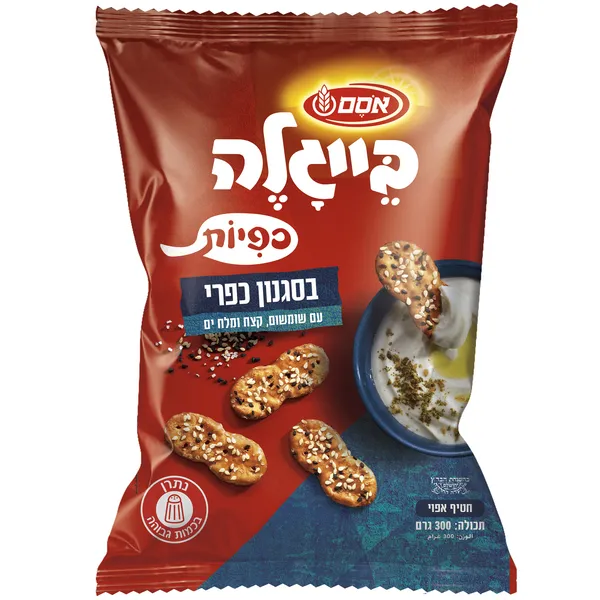 אסם | 300 גרם בייגלה כפיות בסגנון כפרי