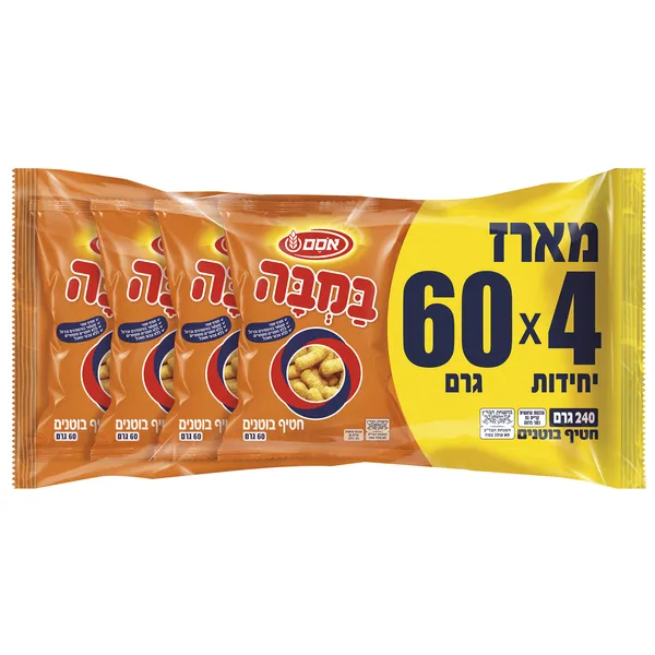 אסם | 4×60 גרם במבה קלאסי 4יח'