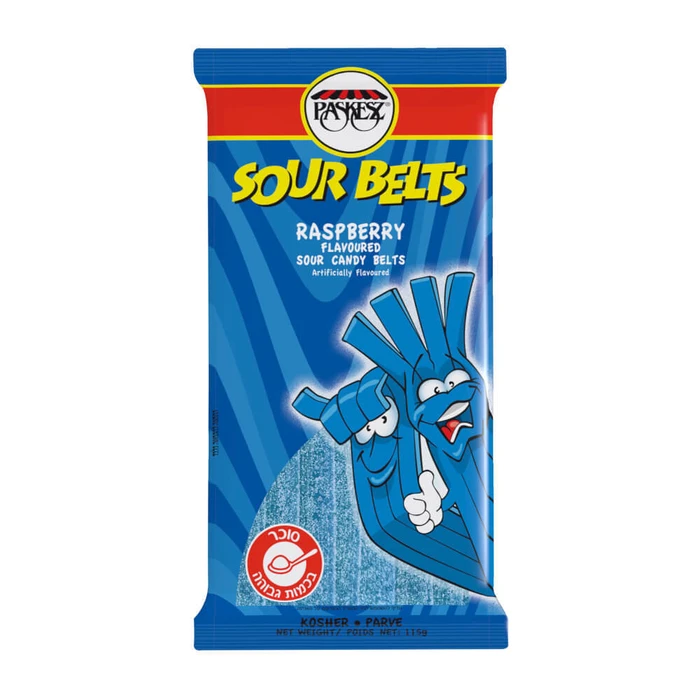 פשקס | 115 גרם חגורות חמוצים פטל
