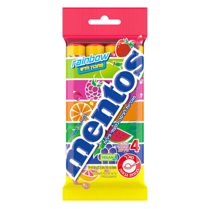 מנטוס | 37.5x4 גרם סוכריות ריינבאו