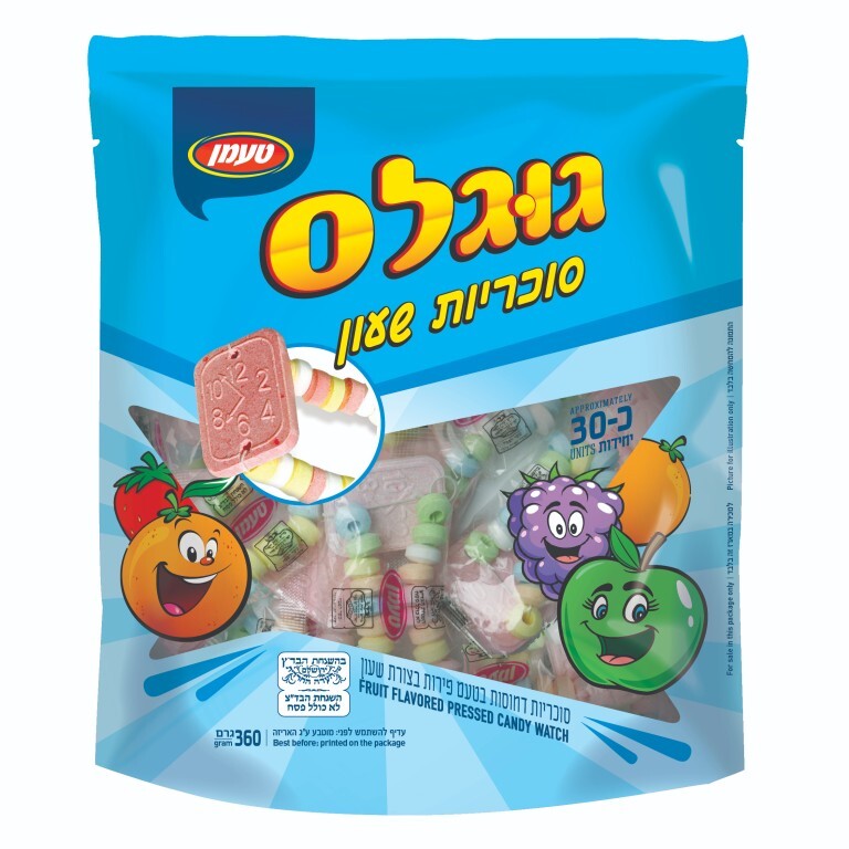 טעמן | 360 גרם גוגלס סוכריות שעון 30 יח'