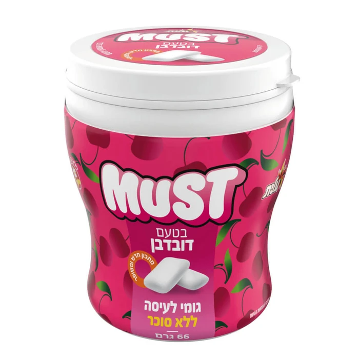 מאסט | 66 גרם מסטיק דובדבן ללא סוכר