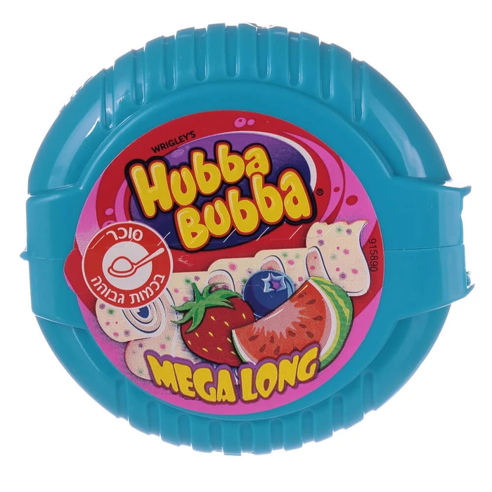 הובה בובה | 56 גרם מסטיק טייפ טריפל פירות