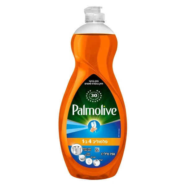 פלמוליב | 750 מ''ל נוזל לניקוי כלים 4 ב-1