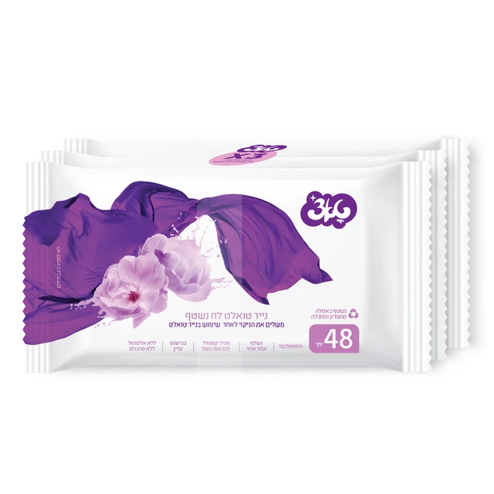 טאצ' | 3×48 יה' מגבוני טואלט לחים