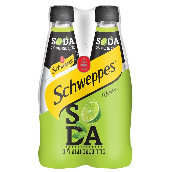 שוופס | 4×250 מ''ל סודה נענע ליים