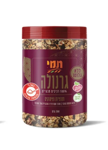 תמי | 300 גרם גרנולה חמוציות וצימוקים ללא גלוטן