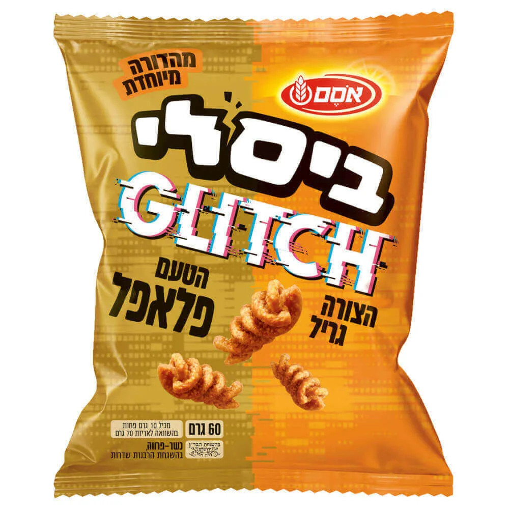 אסם | 60 גרם ביסלי גליץ פלפל אסם 60 גרם