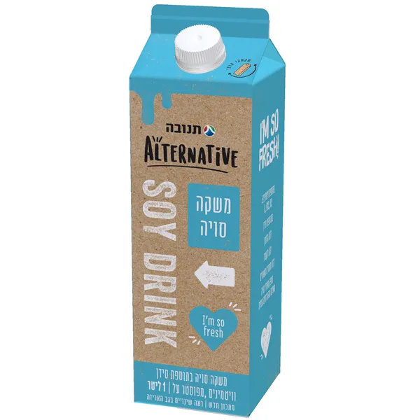 תנובה אלטרנטיב | 1 ליטר משקה סויה מצונן מועשר