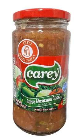 carey | גרם 345 סלסה מקסיקני MILD SALSA  Salsa Mexicana Casera