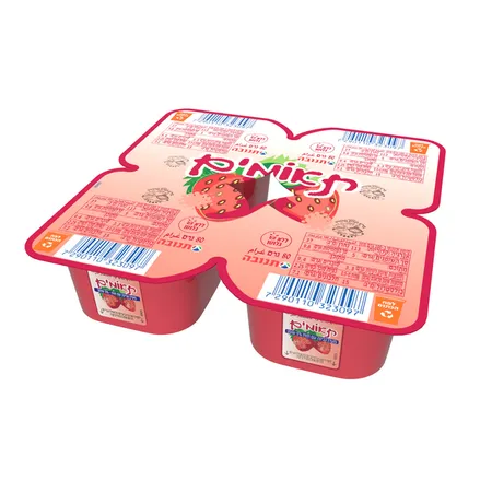 תנובה | 80 גרם תאומים מעדן גבינה עם תות 5%