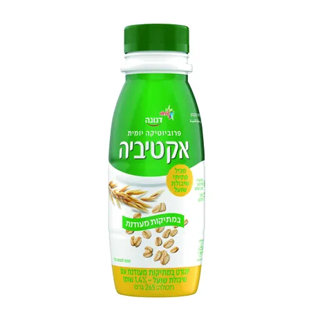 אקטיביה | 265 גרם יוגורט במתיקות מעודנת עם שיבולת שועל