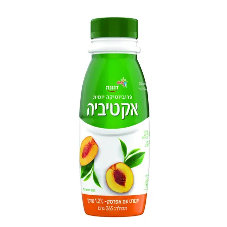 אקטיביה | 265 גרם משקה יוגורט אפרסק 1.2%
