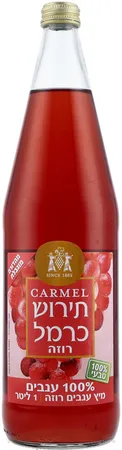 יקבי כרמל | 1 ליטר תירוש מיץ ענבים רוזה