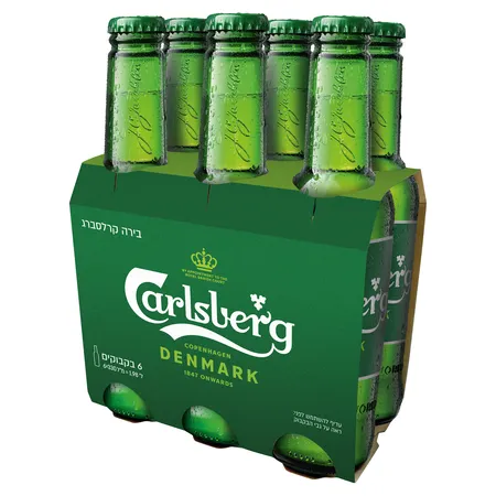 קרלסברג | 6×330 מ''ל בירה קרלסברג