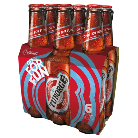 טובורג | 6×330 מ''ל בירה טובורג רד