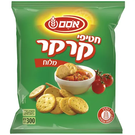 אסם | 300 גרם חטיפי קרקר מלוח