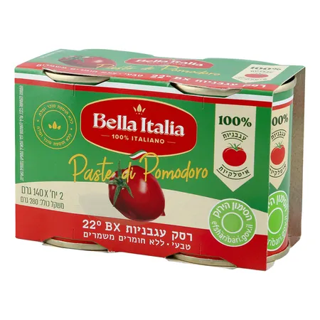 בלה איטליה | 2×140 גרם רסק עגבניות