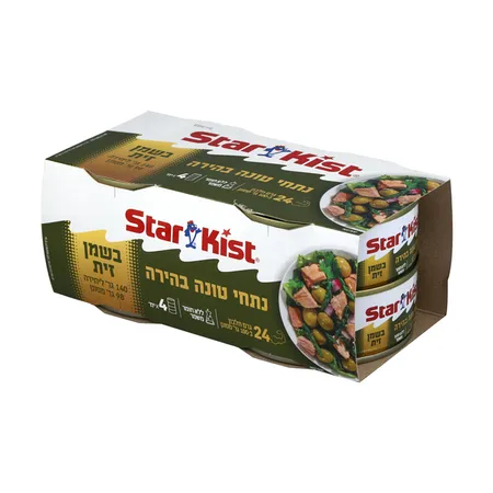 סטארקיסט | 4×98 גרם נתחי טונה בהירה בשמן זית