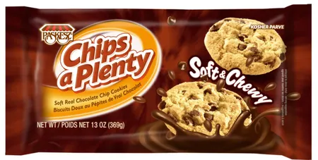 פשקס | 425 גרם עוגיות שוקו ציפס רכות