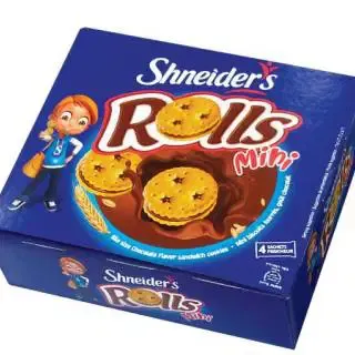 שניידרס | 168 גרם עוגיות סנדוויץ ממולאות קרם שוקולד