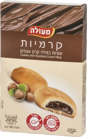 מעולה | 150 גרם קרמיות עוגיות במילוי קרם אגוזים