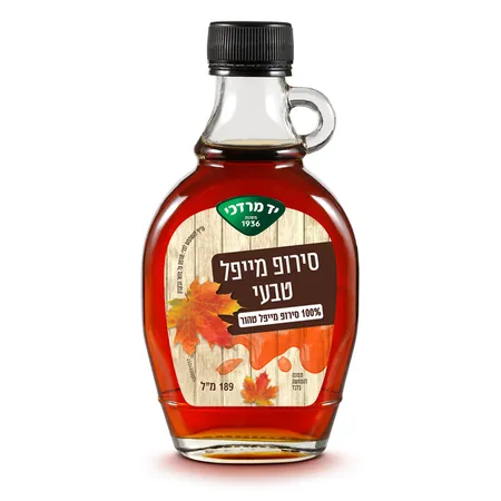 יד מרדכי | 189 מ''ל סירופ מייפל טבעי