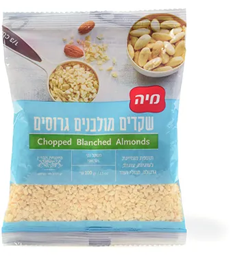 מיה | 100 גרם שקדים מולבנים גרוסים