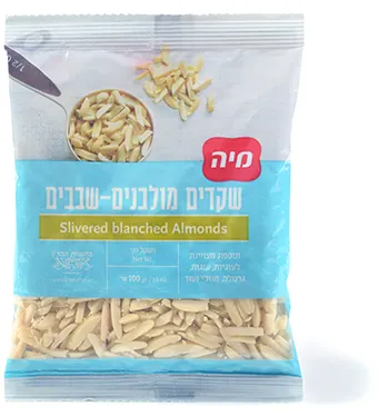 מיה | 100 גרם שקדים מולבנים שבבים
