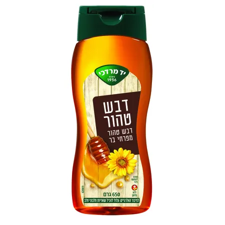 יד מרדכי | 650 גרם דבש טהור מפרחי בר