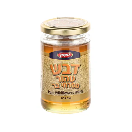 טעמן | 350 גרם דבש טהור מפרחי בר