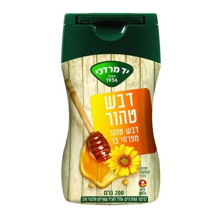 יד מרדכי | 200 גרם דבש טהור מפרחי בר