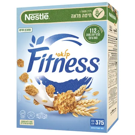 פיטנס | 375 גרם דגני בוקר מדגנים מלאים ואורז קלאסי