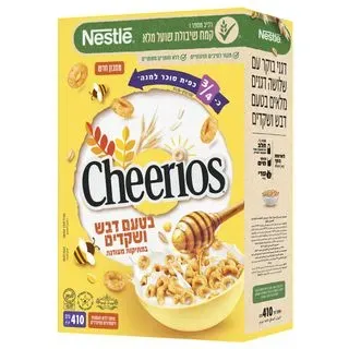 נסטלה | 410 גרם האני נאט צ'יריוס מופחת סוכר