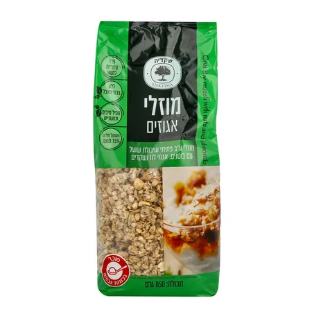 שקדיה | 850 גרם מוזלי עם בוטנים אגוזים ושקדים