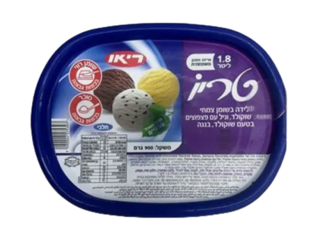 ריאו | 1.8 ליטר גלידה שוקולד וניל פצפוצים