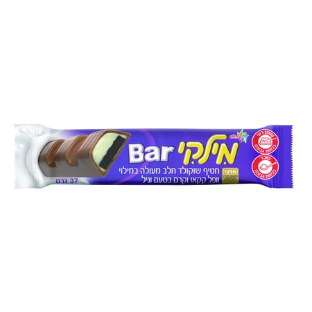 שטראוס | 37 גרם שוקולד חלב קקאו וקרם וניל