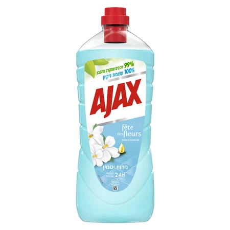 אג'קס | 1.5 ליטר נוזל לניקוי כללי ורצפות יסמין