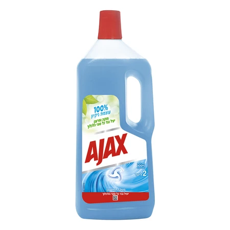 אג'קס | 2 ליטר נוזל לניקוי כללי ורצפות מרענן