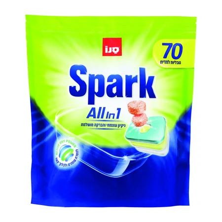 סנו ספארק | 70 יח' טבליות למדיח הכל באחד