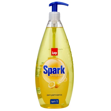 סנו ספארק | 1 ליטר נוזל לניקוי כלים לימון