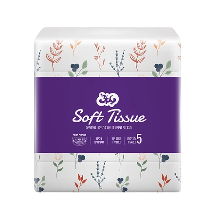 טאצ' | 100 יח' ממחטות מארז חמישייה