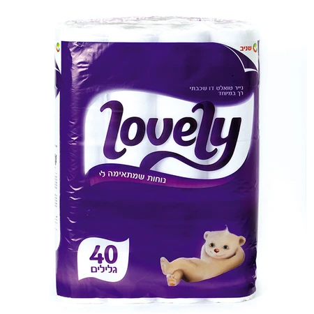 טאצ' | 40 גלילים נייר טואלט דו שכבתי לאבלי