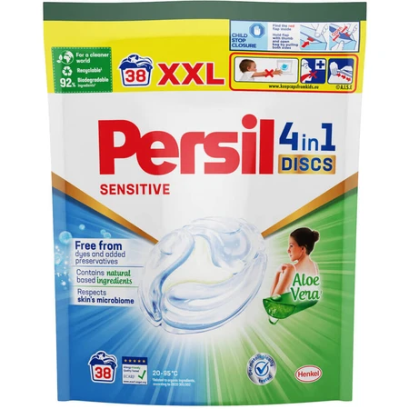 פרסיל | 38 יח' קפסולות דיסקס ג'ל לכביסה 4 - ב1 סנסיטיב