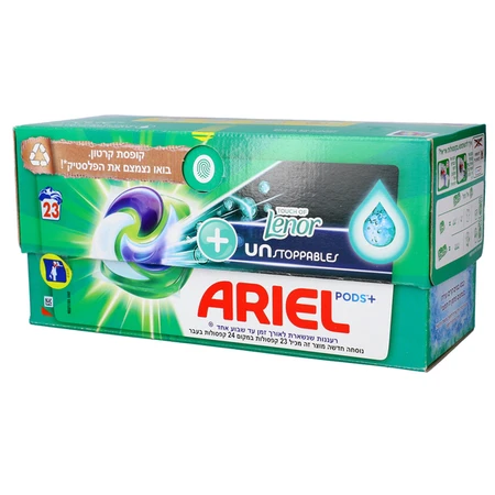 אריאל | 23 יח' קפסולות ג'ל לכביסה לנור