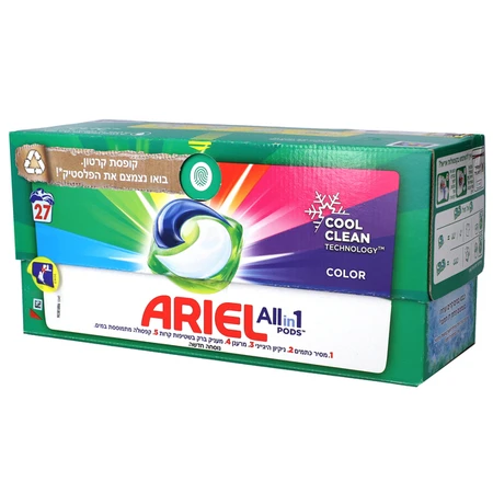 אריאל | 27 יח' קפסולות ג'ל לכביסה ALL IN-1