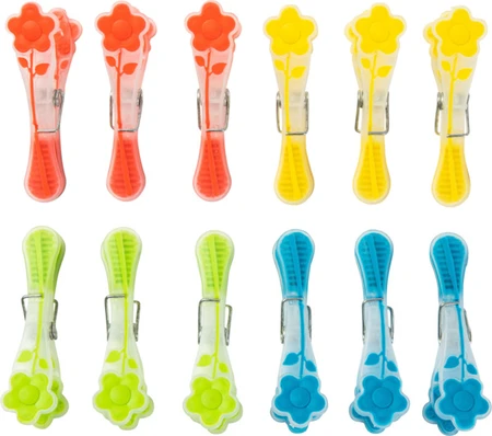 12 יח' | אטבי כביסה סיליקון