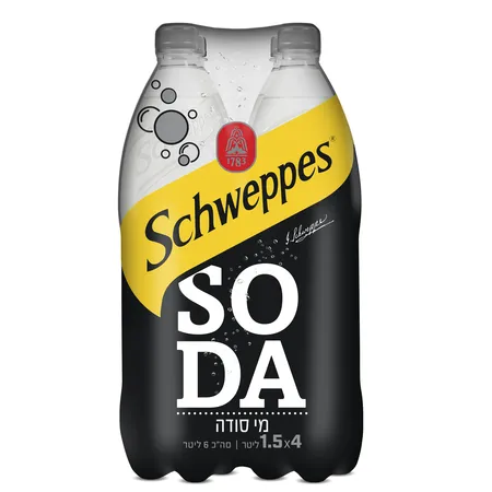 שוופס | 4×1.5 ליטר מי סודה